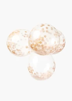 Confetti Ballonnen Rose Goud 12cm 6st