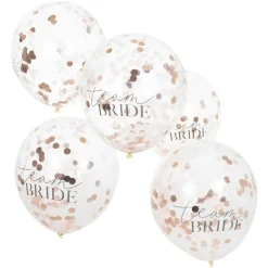 Confetti Ballonnen Team Bride 30cm 5st