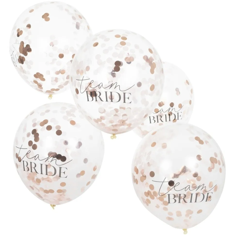 Confetti Ballonnen Team Bride 30cm 5st