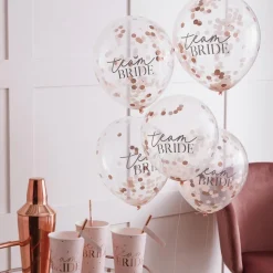 Confetti Ballonnen Team Bride 30cm 5st