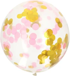 Confetti Ballon Roze Goud 61cm