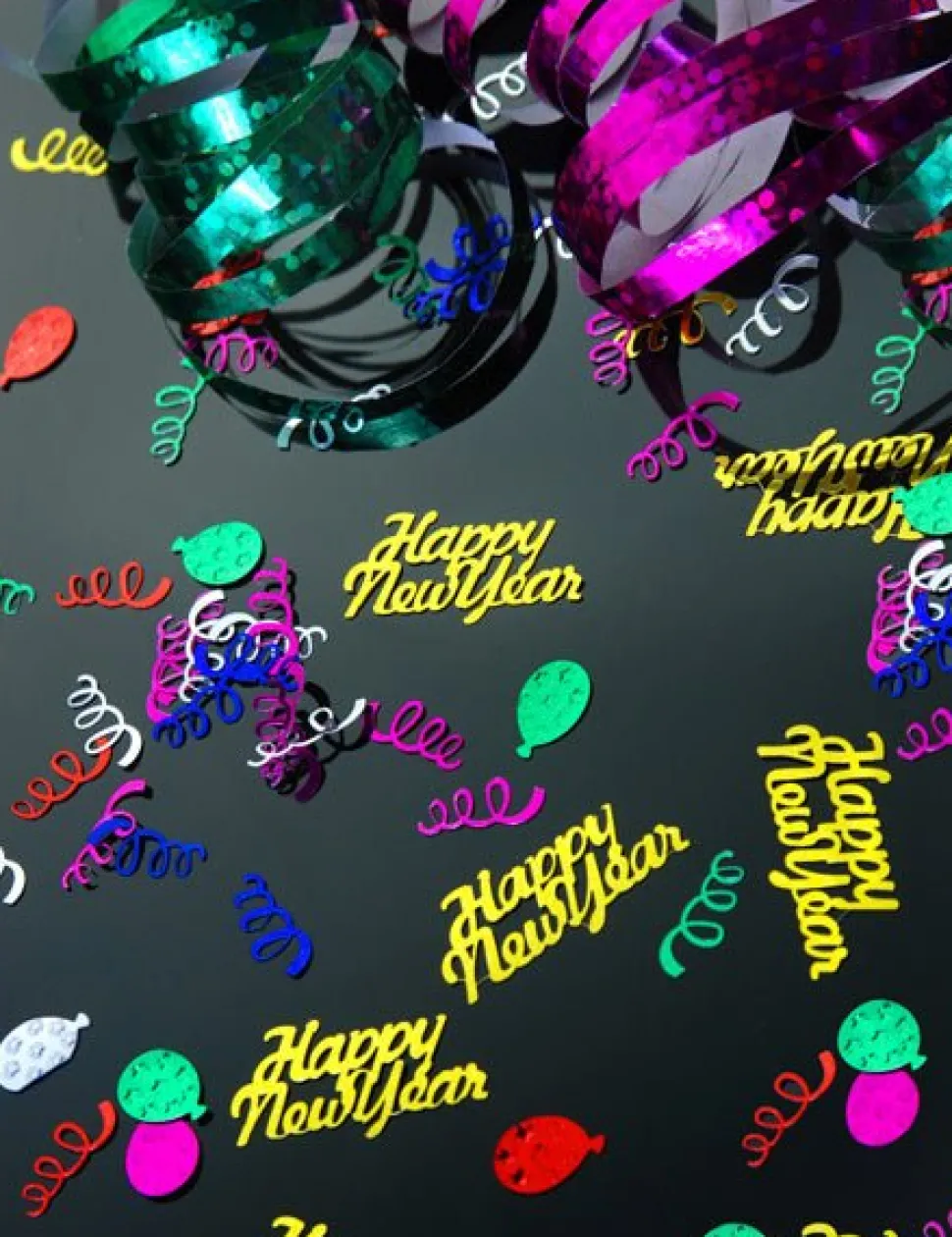 Confetti Happy New Year Goud 4cm