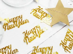Confetti Happy New Year Goud 4cm