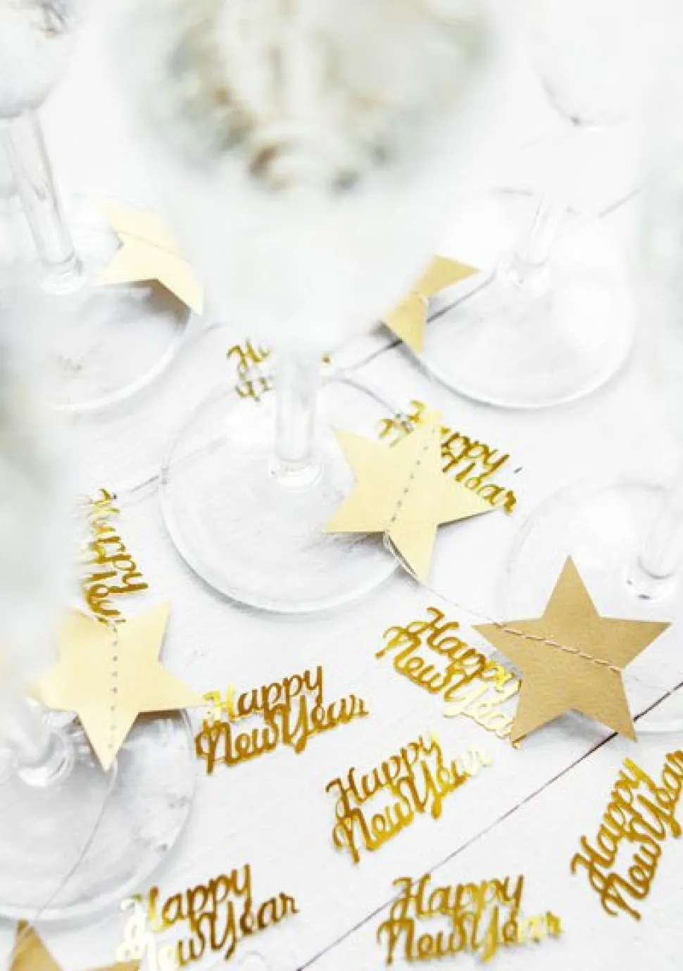 Confetti Happy New Year Goud 4cm