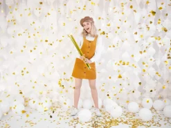 Confetti Kanon Hartjes Goud 60cm
