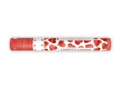Confetti Kanon Hartjes Rood 40cm