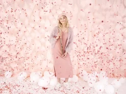 Confetti Kanon Hartjes Rose Goud 60cm