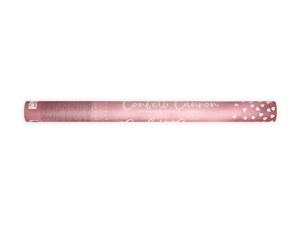 Confetti Kanon Hartjes Rose Goud 60cm