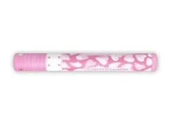 Confetti Kanon Hartjes Wit 40cm