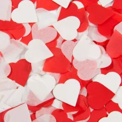 Confetti Kanon Hart Rood Wit 28cm