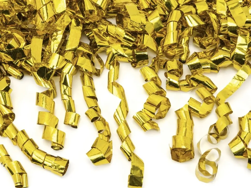 Confetti Kanon Serpentine Goud 40cm