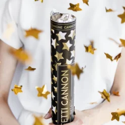 Confetti Kanon Sterren Goud 40cm