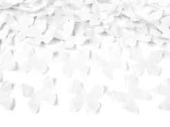 Confetti Kanon Vlinders Wit 60cm