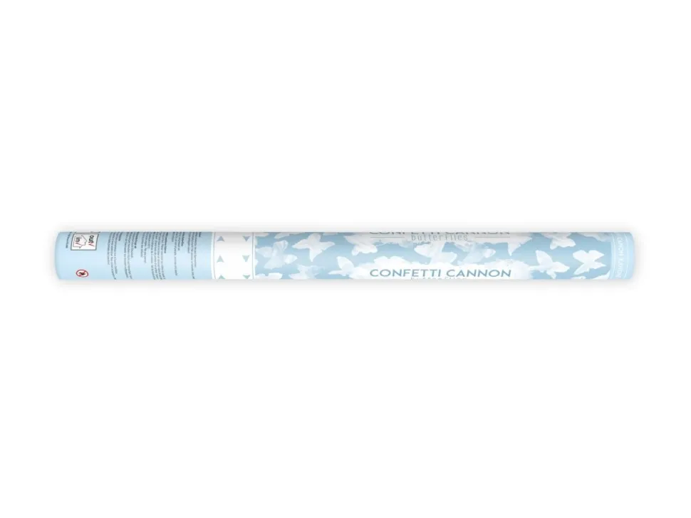 Confetti Kanon Vlinders Wit 60cm
