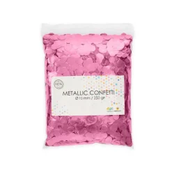 Confetti Rond Metallic Lichtroze 10mm