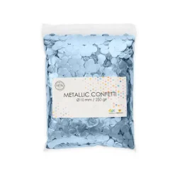 Confetti Rond Metallic Lichtblauw 10mm