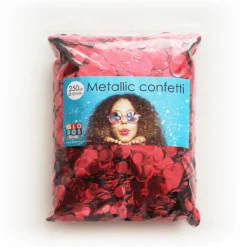Confetti Rond Metallic Rood 10mm