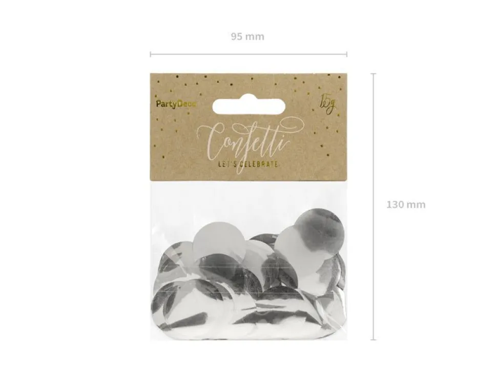 Confetti Rond Zilver