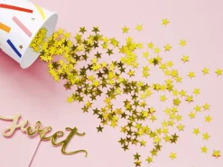 Confetti Sterren Goud 10mm