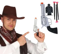 Cowboy Geweer Zilver 24cm