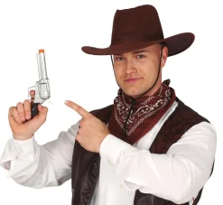 Cowboy Geweer Zilver 24cm