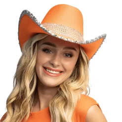 Cowboy Hoed Oranje Uv Blacklight