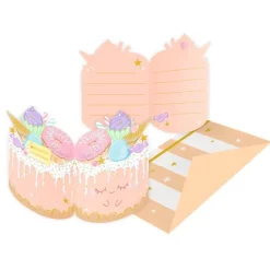 Crazy Cake Uitnodigingen 8st