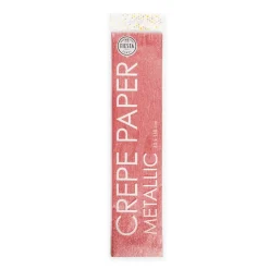 Crepe Papier Rose Goud Metallic 50cm 1,5m