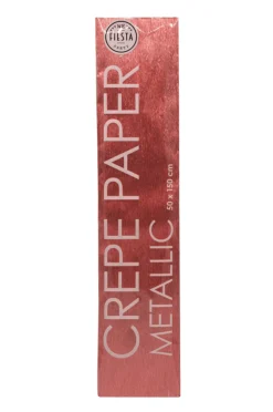 Crepe Papier Rose Goud Metallic 50cm 1,5m