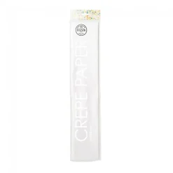 Crepe Papier Wit 50cm 2,5m
