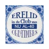 Delfts Blauw Tegel 40 Jaar 14,5cm