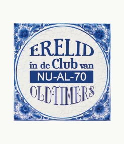 Delfts Blauw Tegel 70 Jaar 14,5cm
