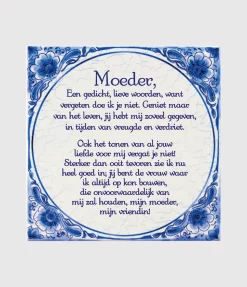 Delfts Blauw Tegel Moeder 14,5cm
