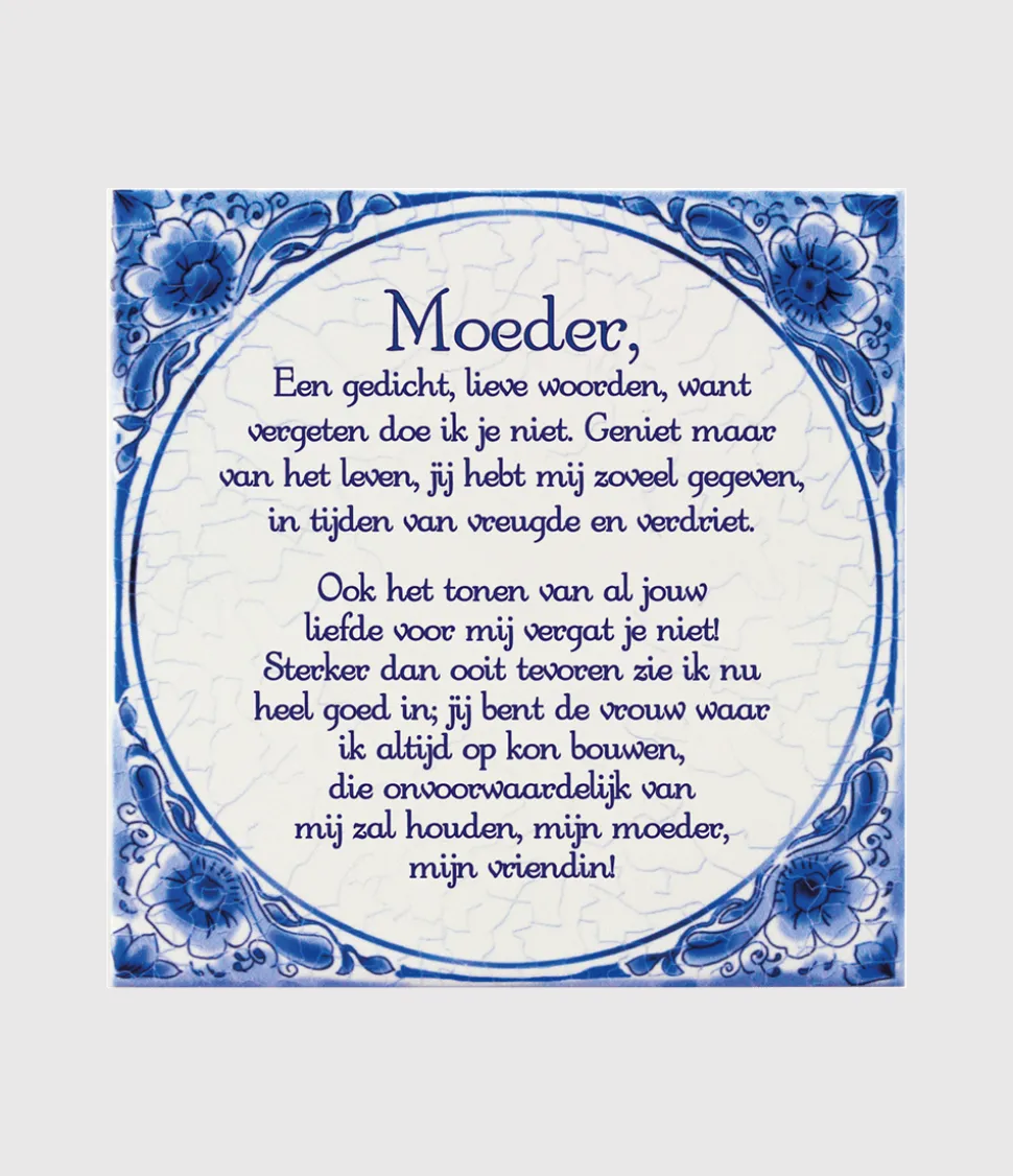 Delfts Blauw Tegel Moeder 14,5cm