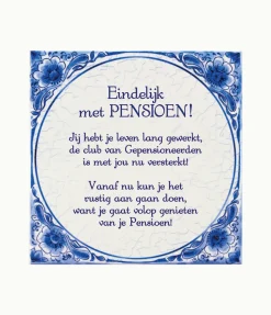 Delfts Blauw Tegel Pensioen 14,5cm