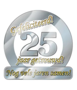 Deurbord 25 Jaar Getrouwd 50cm