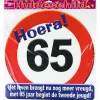 Deurbord 65 Jaar Verkeersbord 50cm