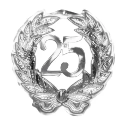 Deurbord 25 Jaar Zilver 45cm