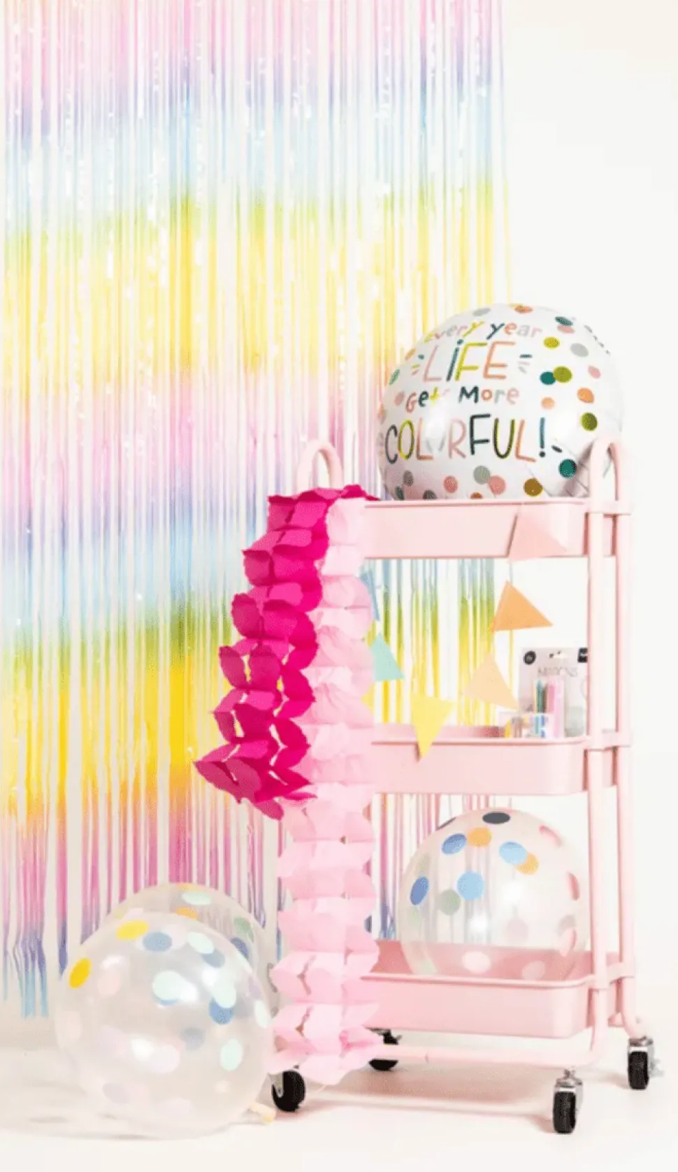 Deurgordijn Ombre Pastel 2m