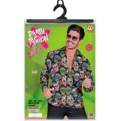 Dia De Los Muertos Blouse Heren