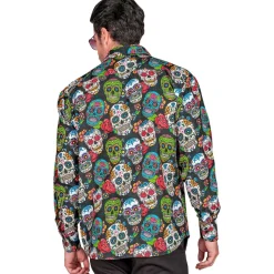 Dia De Los Muertos Blouse Heren