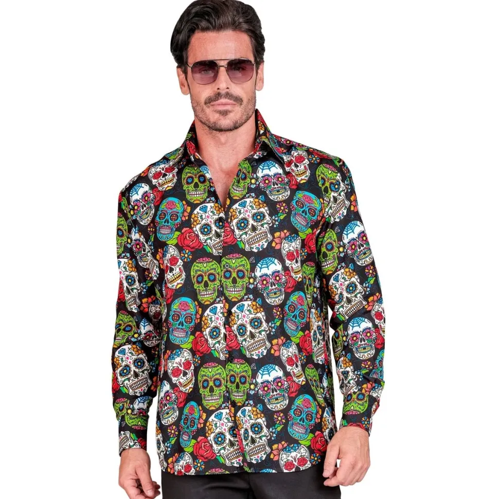 Dia De Los Muertos Blouse Heren
