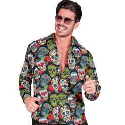 Dia De Los Muertos Blouse Heren
