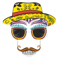 Dia De Los Muertos Bril Gekleurd