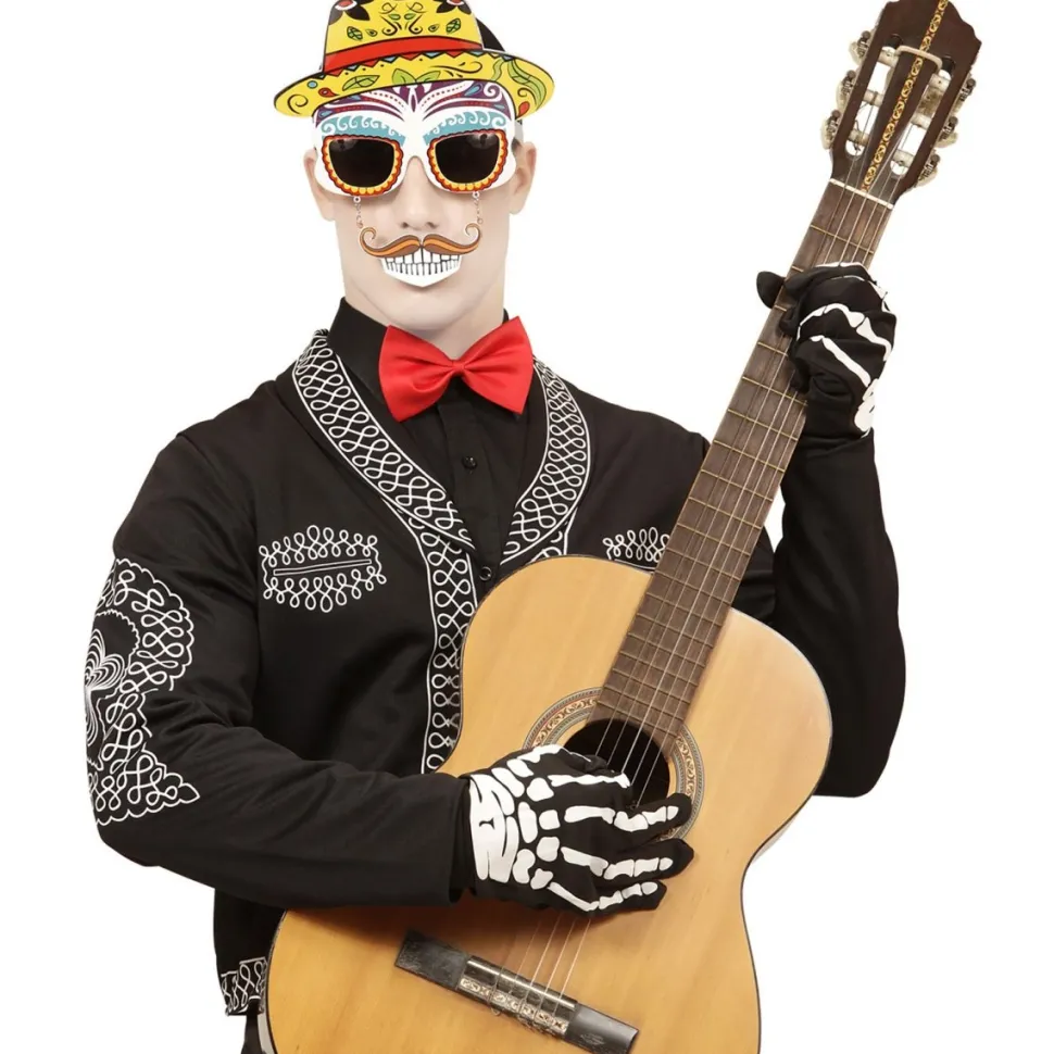 Dia De Los Muertos Bril Gekleurd