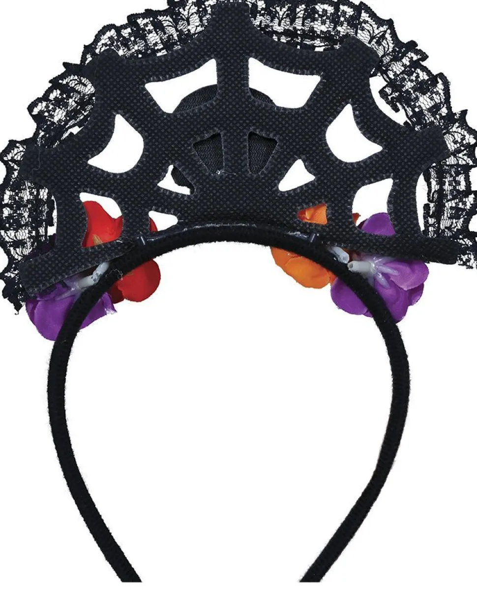 Dia De Los Muertos Haarband Bloemen En Doodshoofd
