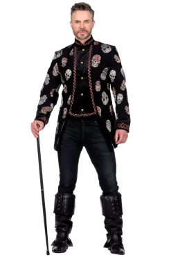 Dia De Los Muertos Jas Zwart Heren