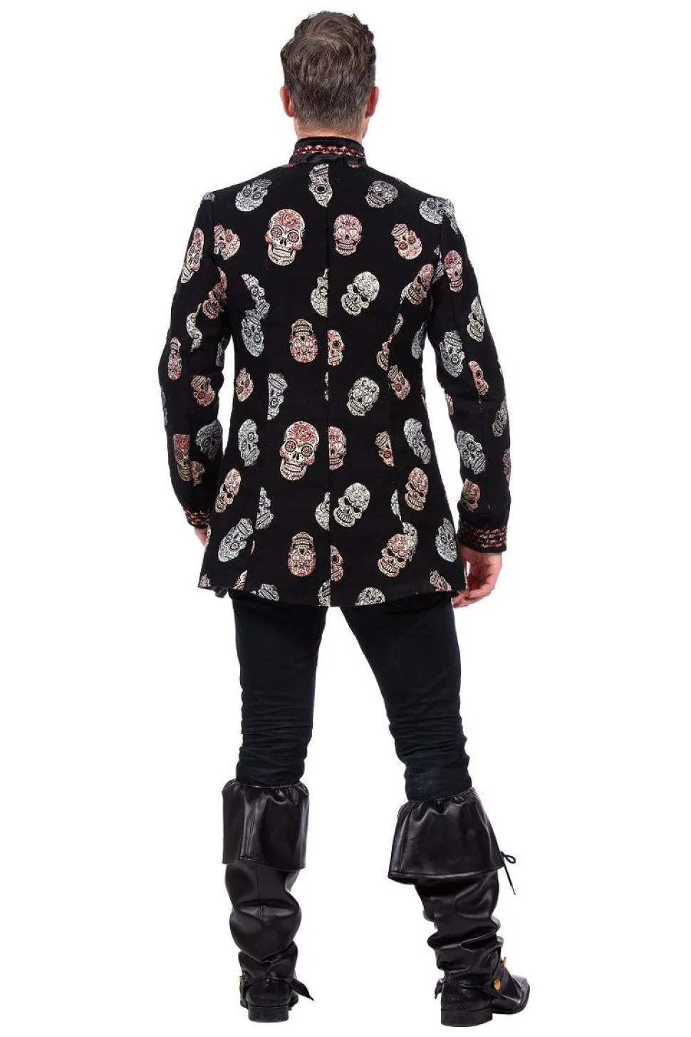 Dia De Los Muertos Jas Zwart Heren