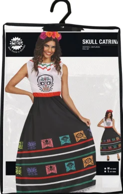 Dia De Los Muertos Jurk Dames Doodshoofd