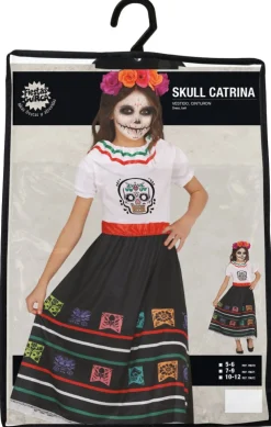 Dia De Los Muertos Jurk Meisje Doodshoofd